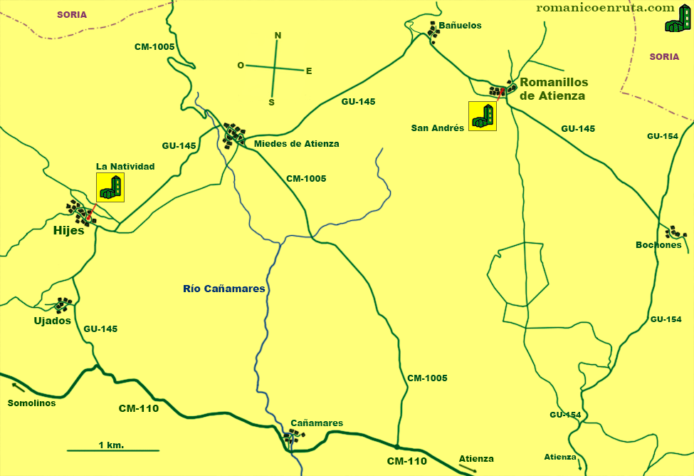 MAPA CÓMO IR HIJES.