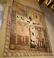 CRISTO EN MAJESTAD y PINTURAS MURALES.