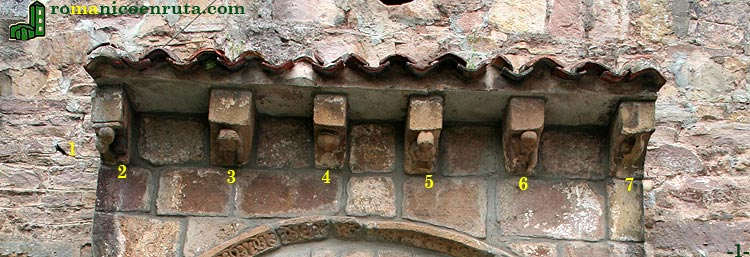 TEJAROZ DE LA PORTADA: CANECILLOS.