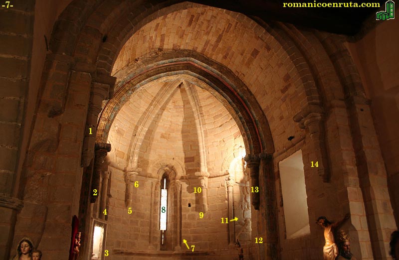 INTERIOR DEL ÁBSIDE.