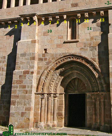 TRAMO DEL HASTIAL DE LA FACHADA SUR.