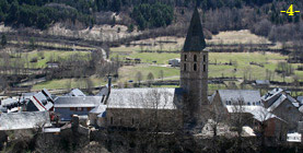 FACHADA NORTE DESDE SANTA EUL&Agrave;RIA D'UNHA.